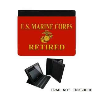  Marines Retired #2 iPad 2 3 Leather and Faux Suede Holder 