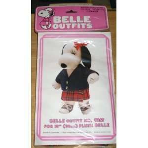 Peanuts Snoopy Sister Belle   SchoolGirl Uniform Outfit for 15 Plush 