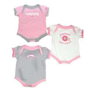   Chargers 2010 Infant Girls 3 Piece Creeper Set
