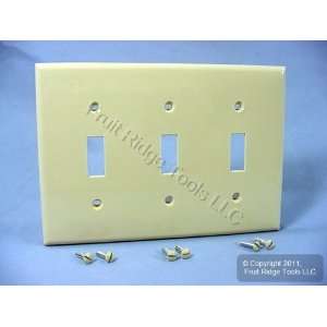   Unbreakable Ivory 3 Gang Switch Cover Wall Plates Switchplates 80711 I