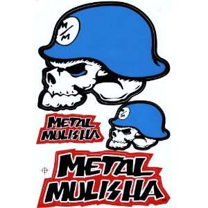    Metal Mulisha Helmet Vinyl Decal Sticker Sheet M28 