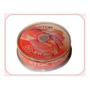  TDK DVD RW 1.4Gb 8cm 30min Spindle 10 camcorder mini dvd 1 