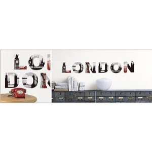  London Scenes French Wall Sticker: Home & Kitchen