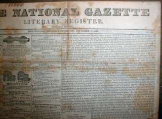 1823 newspaper MONROE DOCTRINE No More European Colonization in 