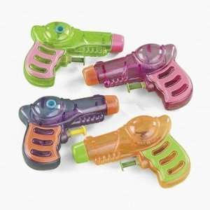  4 Neon Grip Squirt Guns (Colors May Vary) 
