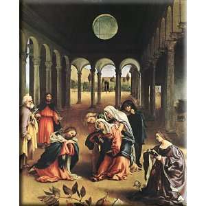 Christ Taking Leave of his Mother 24x30 Streched Canvas Art by Lotto 