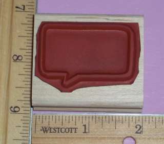 DIALOGUE BUBBLE BOX rubber stamp STAMPIN UP! low shipping!  