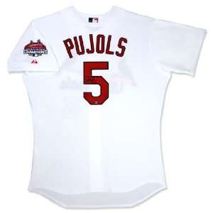  Albert Pujols Signed Cardinals Jersey w/06 WS Patch UDA 