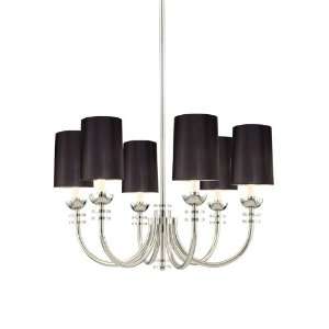 Sonneman 20th Century 6 Light Pendant in Polished Nickel   4406.35K