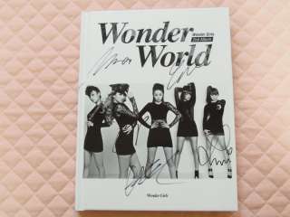   Girls Wonder World 2nd Album Autographed PROMO CD JYP K POP  