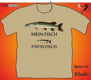 Angler T Shirt Angeln Kinder Gag Funshirt Hecht Motiv97  