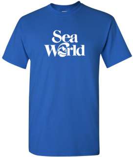 SEAWORLD T shirt Marine ANIMAL Shirt 80s COOL WATER TEE  