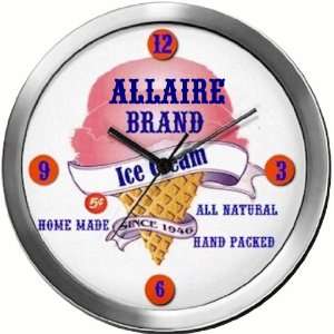  ALLAIRE 14 Inch Ice Cream Metal Clock Quartz Movement 