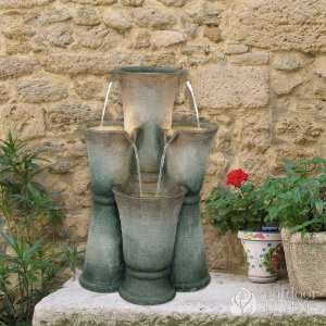  Alfresco Home Ceres Fountain With Pump and Light: Patio 