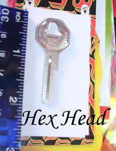 Corvette Key Blank Hex Head 1959 1961 1956 1957 1958  