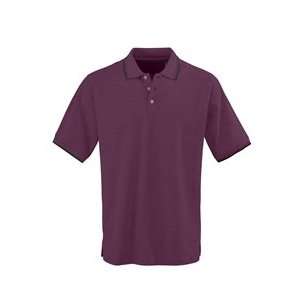   Tipping Polo MENS POLO, 60C/40P, WNE/WHT, 3XL