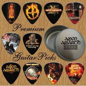  Amon Amarth Premium Guitar Picks X 10 In Tin (T) Musical 
