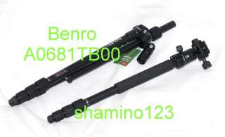 This Benro A 0681 + B 00 tripod + Monopod combo provide you a 