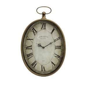   Oversized Pocket Watch Style Roman Numeral Wall Clock