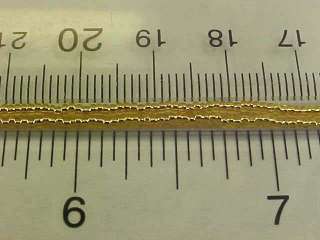 Vtg 1 HANK SILVER LINED GOLD ROUND SEED BEADS 13/0 FAB!  