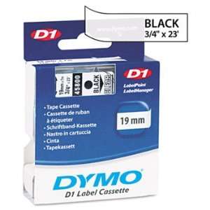   Dymo Label Makers, 3/4in x 23ft, Black on Clear   45800 Electronics