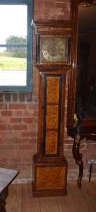 18th Century Antique Walnut & Amboyna Longcase Clock  