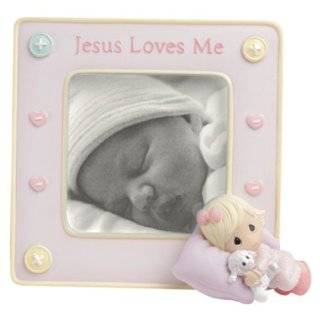 Precious Moments   Jesus Loves Me   Baby Girl Frame 5 x 5.25 by 