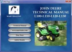 JOHN DEERE   SERVICE REPAIR MANUAL   1 PDF   L100 L110 L120 L130 ON CD 