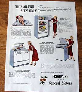 1948 Frigidaire Refrigerator Washer General Motors Ad  