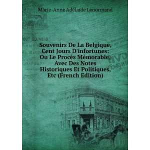   , Etc (French Edition) Marie Anne AdÃ©laÃ¯de Lenormand Books