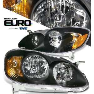   2003 2007 Toyota Corolla Black Headlight Performance: Automotive