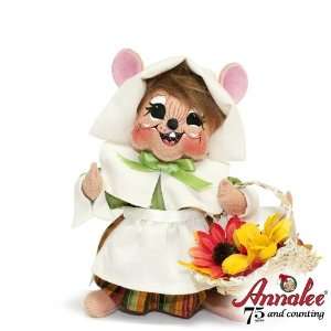  Annalee Pilgrim Girl Mouse Figurine 6