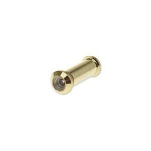 Door Viewer Solid Brass 160 1/2 Bore 1 3/8 2 1/4, Polished Brass