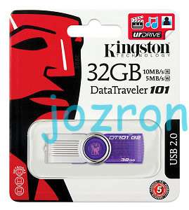 Kingston DT 101 G2 32GB 32G USB Pen Drive Swivel Purple  