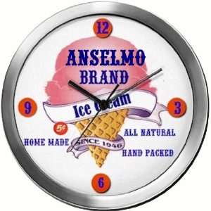  ANSELMO 14 Inch Ice Cream Metal Clock Quartz Movement 