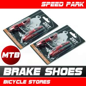 NEW ZEIT V Brake & Disk Pads MTB / 2 PCS / RED FINISH  
