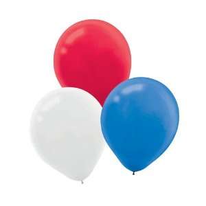  Patriotic Latex Balloons   Package of 72 Toys & Games