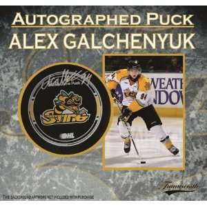   Autographed/Hand Signed Puck Sarnia Sting Logo