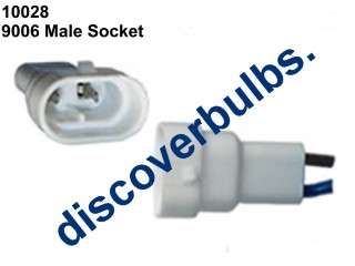 10028 9006 9006XS Male Headlight Bulb Socket Connector Plastic 