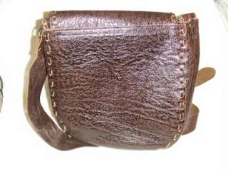 Casa Zea All Leather Saddlebag Handbag Juarez Mexico  
