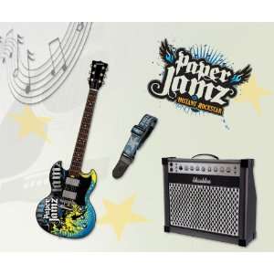  Wow Wee Paper Jamz Bundle Pack Includes Guitar, Strap 
