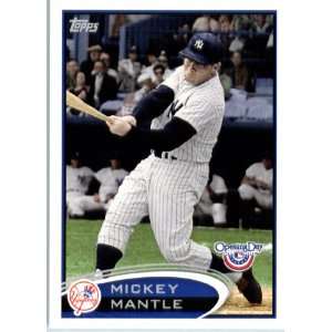  2012 Topps Opening Day Baseball #7 Mickey Mantle New York Yankees 