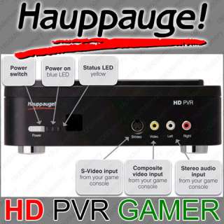 Hauppauge HD PVR Gaming Edition H.264 1080i Record XBox 360 PS3 