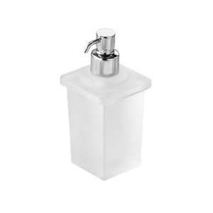   Nameeks 5755 02 Glamour Square Soap Dispenser in White Glass 5755 02