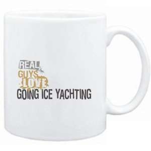   White  Real guys love going Ice Yachting  Sports: Sports & Outdoors