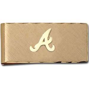   Braves Gold Plated Brass Money Clip:  Sports & Outdoors