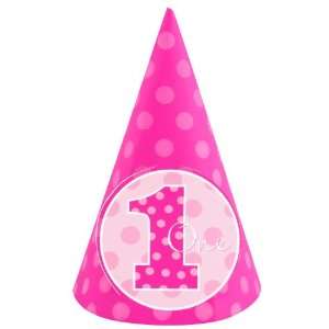  Everything One Girl Cone Hats (8) Party Supplies: Toys 