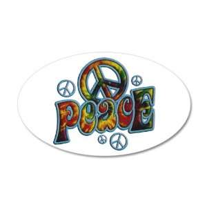  38.5x24.5O Wall Vinyl Sticker PEACE Peace Symbol 