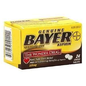  Bayer Regular Strength Aspirin Tablets 325mg 24: Health 