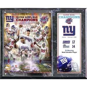  New York Giants Super Bowl XLII Champs Photo Plaque: Everything Else